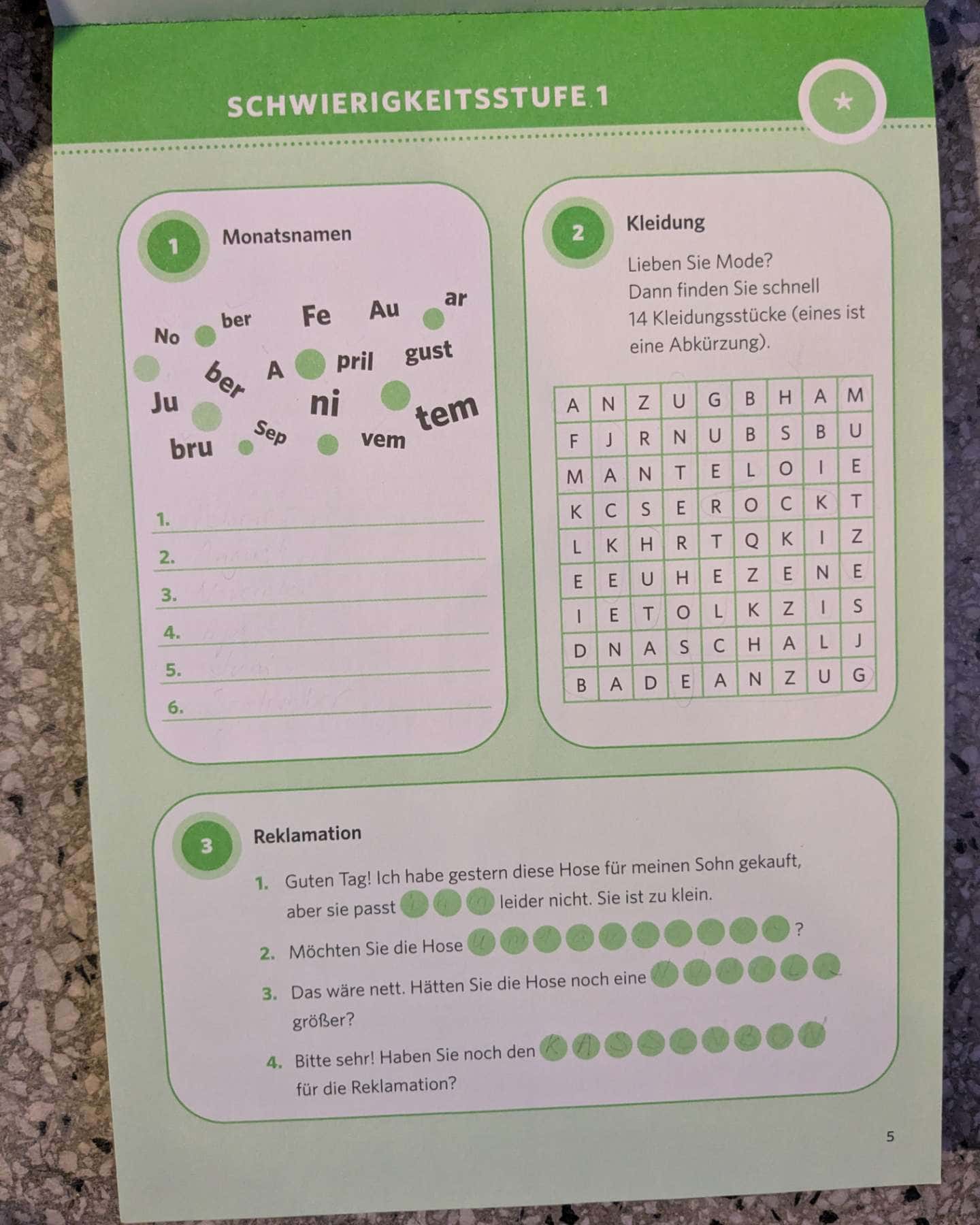 Deutsch zum Quizzen-Pons